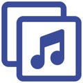 Music Isolated Vector icon which can easily modify or edit Royalty Free Stock Photo
