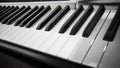 Music keyboard keys. 3D illustration Royalty Free Stock Photo