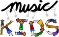 Music Kids Title Text