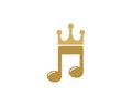 Music King Icon Logo Design Element