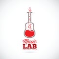 Music laboratory vector concept icon