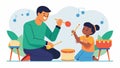 A music the leads a oneonone session with a young autistic child using a variety of percussion instruments to help them