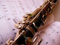 Music Lessons on the Clarinet Royalty Free Stock Photo