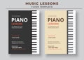 Music Lessons Flyer Template, Piano Lessons Poster, Music Class Poster, Guitar Lessons Poster