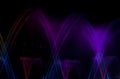 Music light fountain Water curtain laser in night. Royalty Free Stock Photo