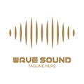 Music Logo concept sound wave, Audio Technology, Abstract Shape Royalty Free Stock Photo