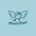 Music Logo Design Template idea Royalty Free Stock Photo