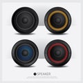 Music Loud Speakers isolated Royalty Free Stock Photo