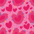 Music love colorful seamless pattern Royalty Free Stock Photo