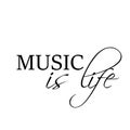 Music Lovers slogan - Music is life