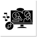 Music maker glyph icon Royalty Free Stock Photo