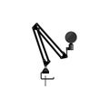 music microphone stand cartoon vector illustration Royalty Free Stock Photo