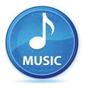 Music midnight blue prime round button