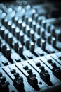 Music mixer desk Royalty Free Stock Photo