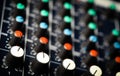 Music mixer desk Royalty Free Stock Photo