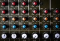 Music mixer desk Royalty Free Stock Photo