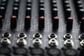 Music mixer desk Royalty Free Stock Photo