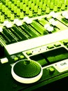 Music mixer mixing console grunge Royalty Free Stock Photo