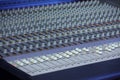 Music mixing console