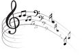 Music Note Backgraund Royalty Free Stock Photo