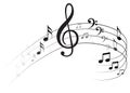 Music Note Backgraund Royalty Free Stock Photo