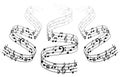 Music Note Backgraund Royalty Free Stock Photo