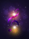 music note bright background