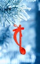 Music note,Christmass background Royalty Free Stock Photo