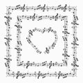 Music note design element in doodle style Royalty Free Stock Photo