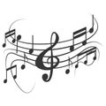 Music note design on white background Royalty Free Stock Photo