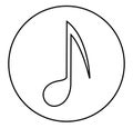 Music Note Icon Royalty Free Stock Photo