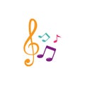 Music note icon Royalty Free Stock Photo