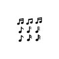 music note icon vector illustration design Royalty Free Stock Photo