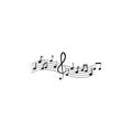 music note icon vector illustration design Royalty Free Stock Photo