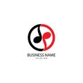 music note icon vector illustration design Royalty Free Stock Photo