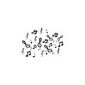 music note icon vector illustration design Royalty Free Stock Photo