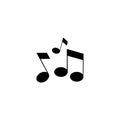Music note icon and simple flat symbol for website,mobile,logo,app,UI Royalty Free Stock Photo