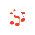 Music note icon and simple flat symbol for website,mobile,logo,app,UI Royalty Free Stock Photo
