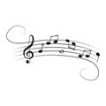 Music note Icon Vector template Royalty Free Stock Photo