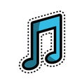 Music note isolated icon Royalty Free Stock Photo