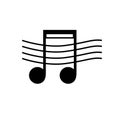 music note logo vector Royalty Free Stock Photo