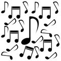 music note logo vector Royalty Free Stock Photo