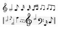 Music Note with music symbols