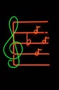 Music Note Neon Sign