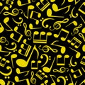 Music note pattern eps10 Royalty Free Stock Photo