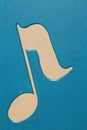 Music note symbol art- billboard for modern building