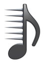 Music note symbol Royalty Free Stock Photo