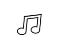 Music note symbol sound sign Royalty Free Stock Photo