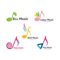 music note vector illustration icon