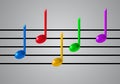 Music note vector Royalty Free Stock Photo